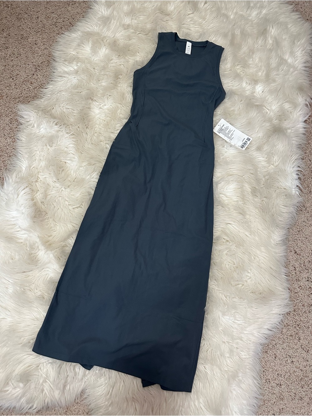 New with tags lululemon athletica oil blue Sleeveless Midi Dress
